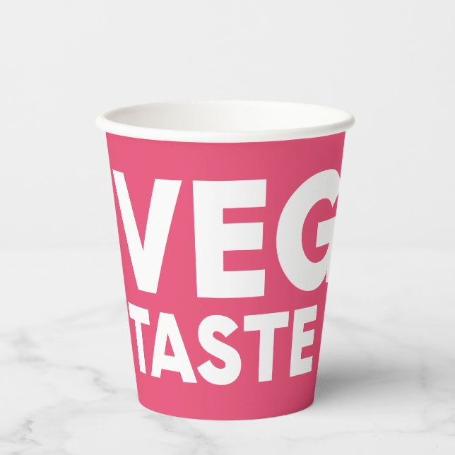 Veganes Rechtsmittel Pappbecher (Vorderseite)