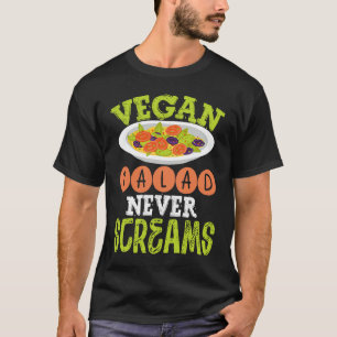 Veganes Salat schreit nie Veganismus T-Shirt