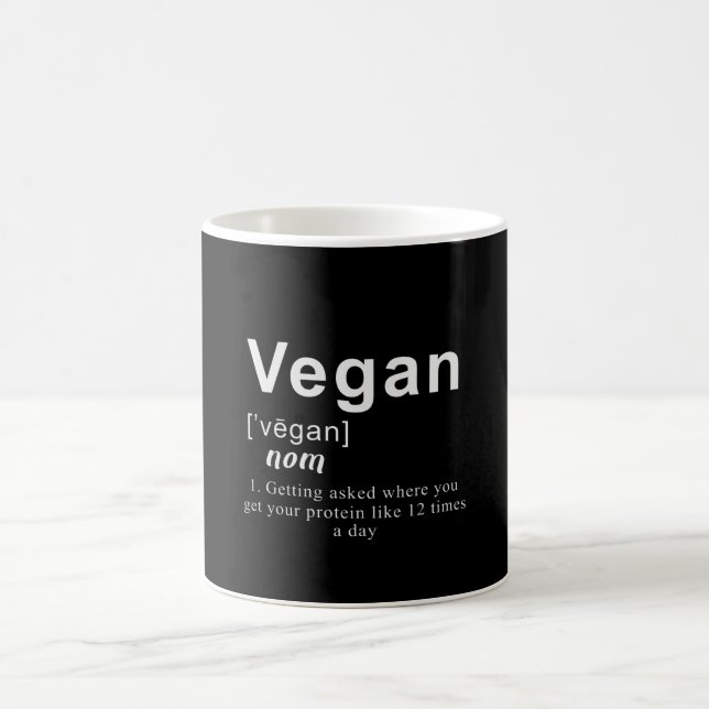 Veganes Shirt - Vegane Definition Kaffeetasse (Mittel)