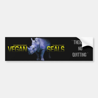 VEGANES SIEGEL-LOGO, DORT IST KEIN BEENDIGEN AUTOAUFKLEBER