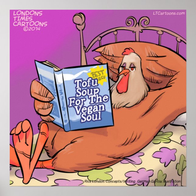 Veganes Soul Funny Poster (Vorne)