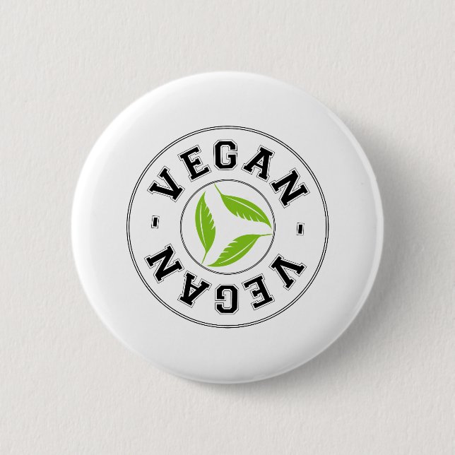 Veganes Sportlogo Button (Vorderseite)