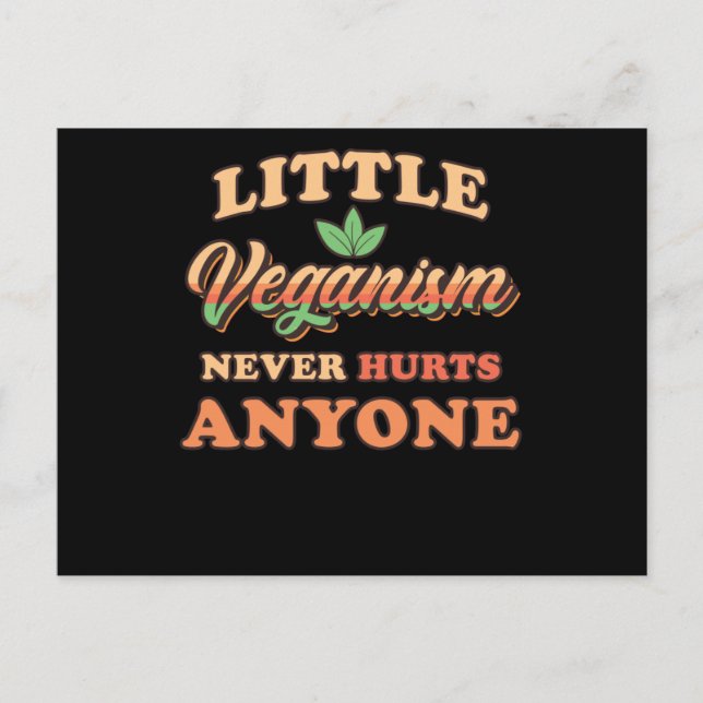 Veganes Sprichwort Postkarte (Vorderseite)