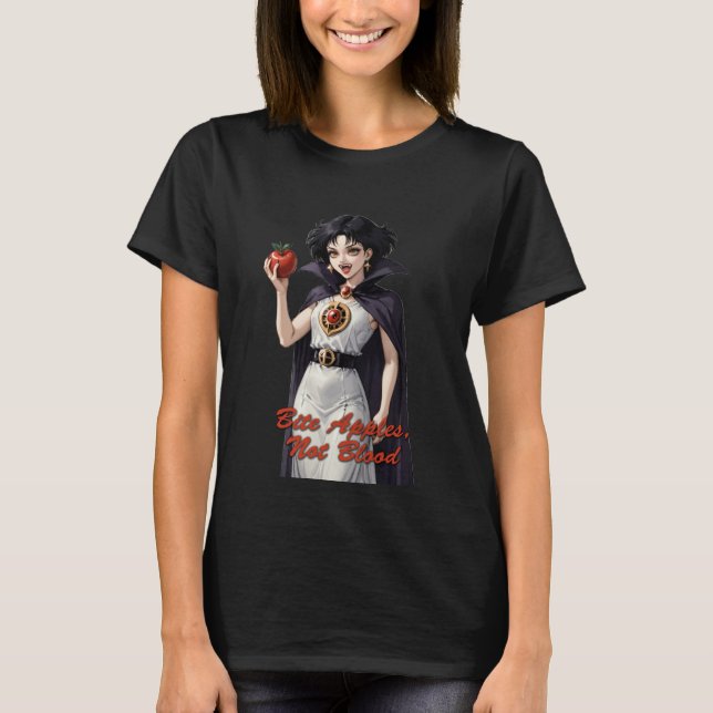 Veganes Vampire Funny Pflanze-basiertes Apparel T-Shirt (Vorderseite)