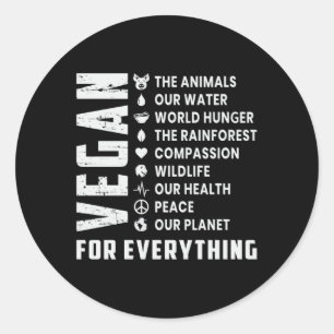 Veganes Vegetarisches Gemüse Veggie Veganism Gesch Runder Aufkleber