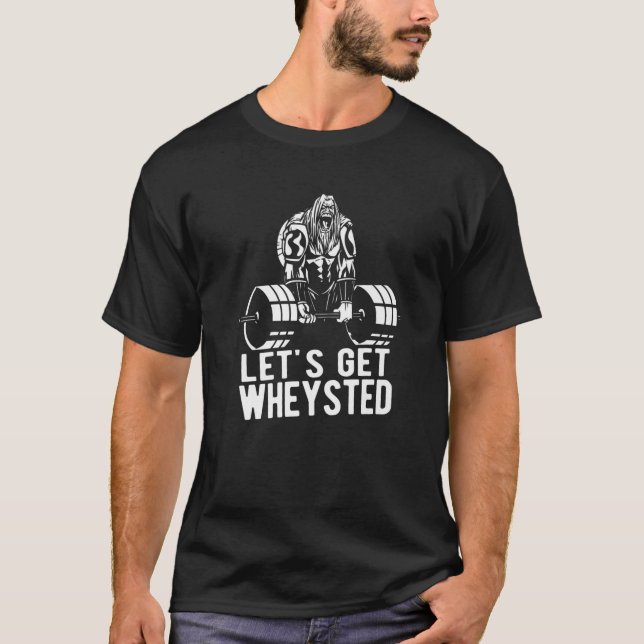 Veganes Whey Protein Muscle Weight Training T-Shirt (Vorderseite)