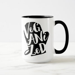 Veganisierte Vegane Hintergrundfarbe Tasse