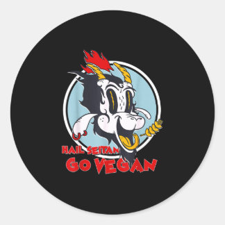 Veganismus Humor Weizengluten Hagel Seitan vegan w Runder Aufkleber