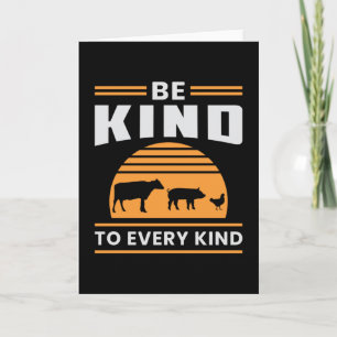 Veganismus Vegan Veggie Tierrechte Funny Gift Karte