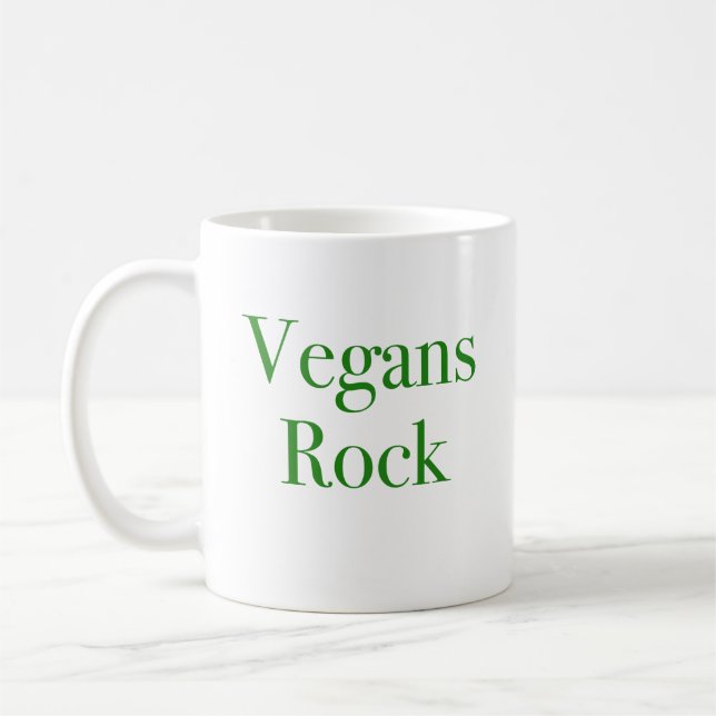 Vegans Rock Kaffeetasse (Links)