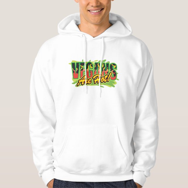 Vegans sind heiß hoodie (Vorderseite)