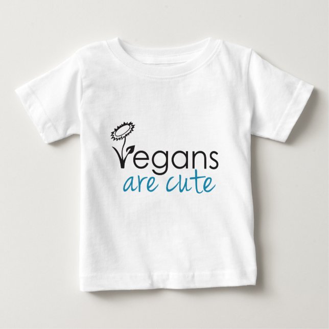 Vegans sind niedlich - fertigen Anwälte Baby T-shirt (Vorderseite)