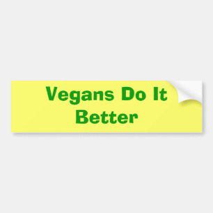 Vegans verbessert es autoaufkleber