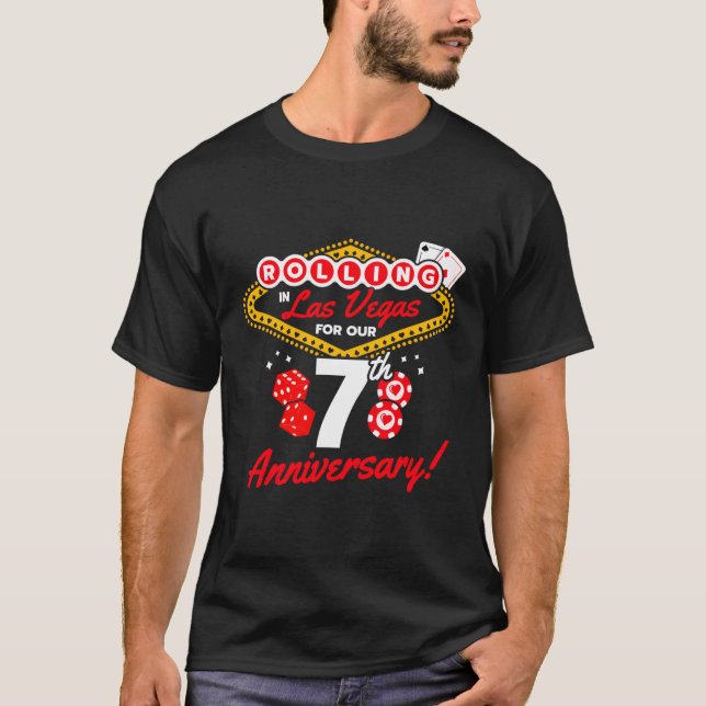 Vegas 7. Geburtstag Las T-Shirt (Vorderseite)