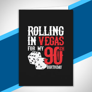 Vegas 90th Birthday Party - Rolling in Vegas Karte