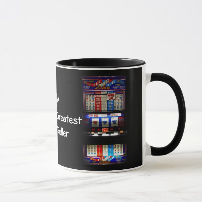 Vegas-Art-Kasino-Spieler-Spielautomat Tasse (Rechts)