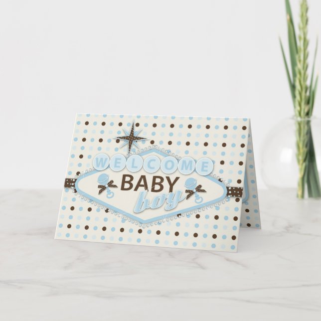 Vegas-Baby-Karte Ankündigung (Vorderseite)