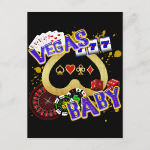 VEGAS BABY POSTKARTE