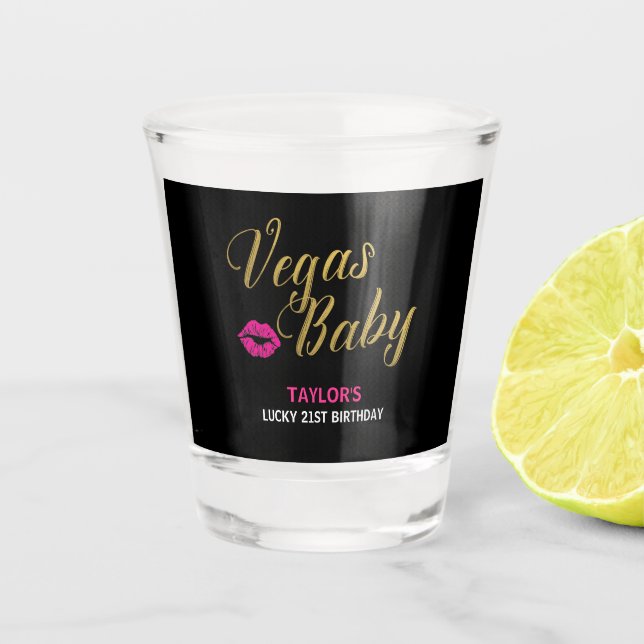 Vegas Baby Shot Glass Schnapsglas (Vorderseite)