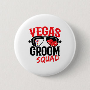 Vegas Bachelor Party - Verheiratet in Vegas - Groo Button