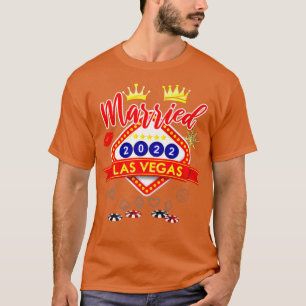 Vegas Bachelor Party Verheiratet in Vegas Groom Br T-Shirt