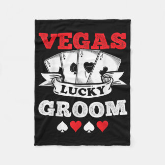 Vegas Bachelor Party Verheiratet in Vegas Groom Sq Fleecedecke