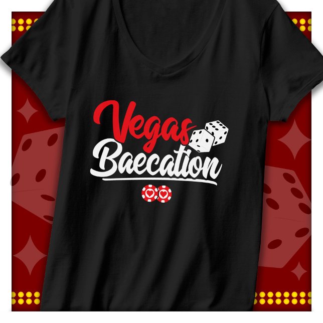 Vegas Baecation Paare Urlaubssaison T-Shirt (Von Creator hochgeladen)
