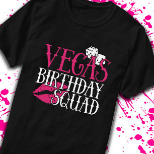 Vegas Birthday Party Group Gift Vegas Squad T-Shirt