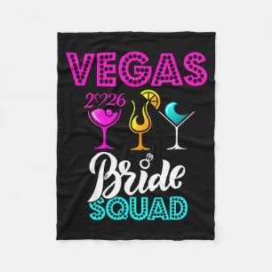 Vegas Braut Squad 2026 in Vegas geheiratet Fleecedecke