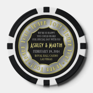 Vegas Casino Gold Silver Wedding Vielen Dank für I Pokerchips