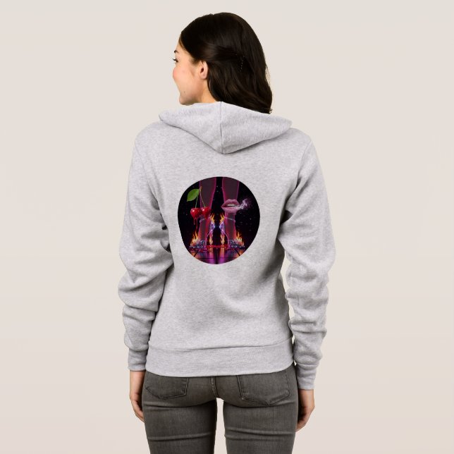 Vegas Casino Liebe Hoodie ❤️ (Schwarz voll)
