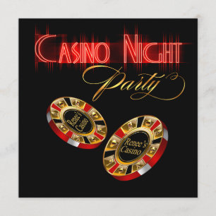 Vegas Casino Nacht BITTE FRAGEN SIE MICH, UM IHREN Einladung