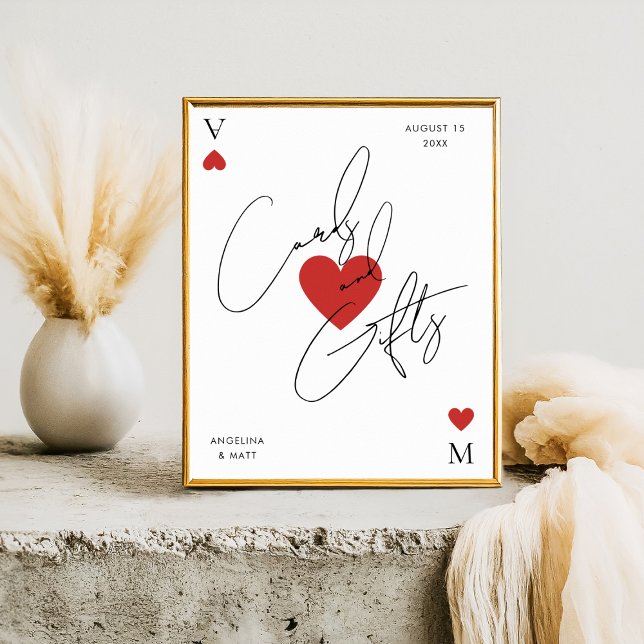Vegas Casino Playing Card Cards & Gifts Sign Poster (Von Creator hochgeladen)