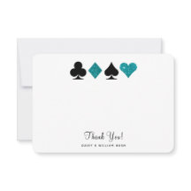 Vegas Faux Parties scintillant Turquoise Carte de
