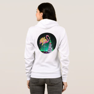 Vegas Flamant rose Sparkle Sweat - shirt à capuche