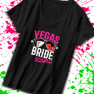 Vegas Hochzeit Braut Gruppe Vegas Junggesellinnena T-Shirt