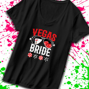Vegas-Hochzeit - Braut - Vegas-Junggesellinnenabsc T-Shirt