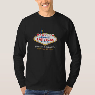 Vegas Hochzeit in Urlaubsort Mens T - Shirt (dunke