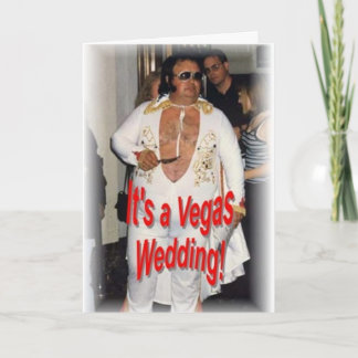 Vegas-Hochzeit Karte
