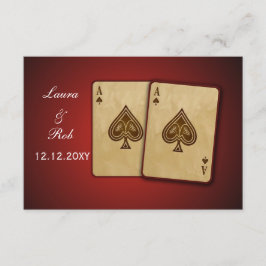 Vegas Hochzeit rsvp Standard 3,5 x 5 Karte