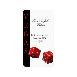 Vegas Hochzeit ,Rücksendesiegel Adressaufkleber