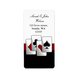 Vegas Hochzeit ,Rücksendesiegel Adressaufkleber