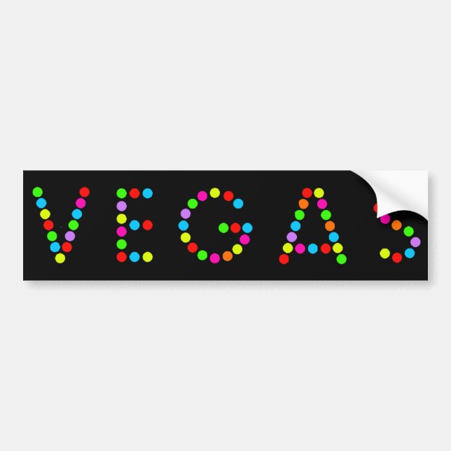 VEGAS IM LICHT-AUTOAUFKLEBER AUTOAUFKLEBER (Vorne)