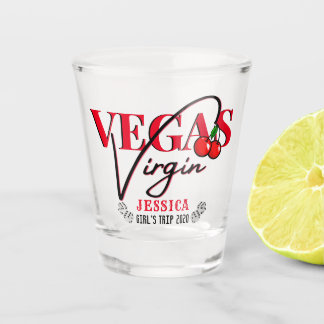 Vegas-Jungfrau | Rotkreuz-Vegas-1-Timer Schnapsglas