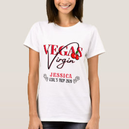 Vegas-Jungfrau | Rotkreuz-Vegas-1-Timer T-Shirt