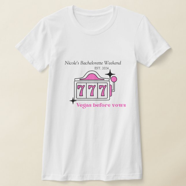 Vegas Junggeselinnen-Abschied Shirt für Bridesmaie (Ablage )