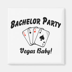 Vegas-Junggeselle-Party Magnet