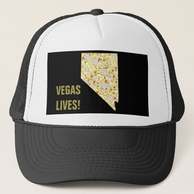 VEGAS LEBEN TRUCKERKAPPE (Vorderseite)