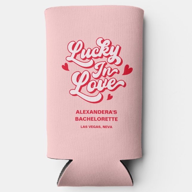 Vegas Lucky in Liebe Bachelorette Selters Dosenkühler (Vorderseite)