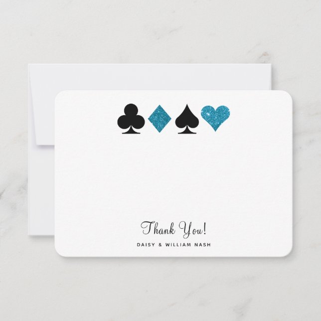 Vegas Malibu Parties scintillant bleue Carte de re (Devant)